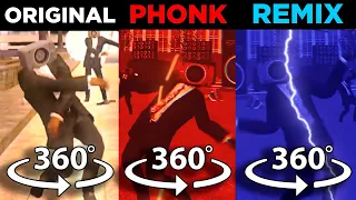 360º VR Speakerman Dancing Original vs Phonk vs Remix