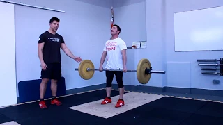 Tutorial Hang Power Clean en 3 min.⚡️  (Cargada Colgante de Potencia)