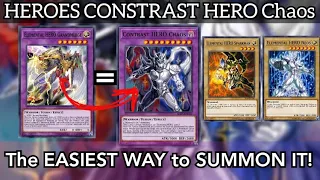 HEROES ft. NEW Contrast HERO CHAOS! The EASIEST way to summon it and negate everything! [Duel Links]