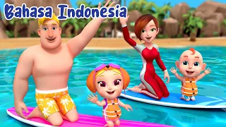 Swimming Song - Lagu Main ke Pantai | Rosoo Bahasa Indonesia & Lagu Anak Anak | Nursery Rhymes