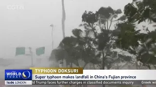 Typhoon Doksuri makes landfall in China