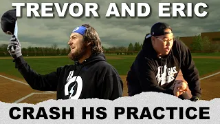 Trevor Bauer and Eric Sim Crash a High School Practice!!