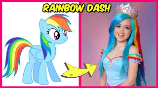 My Little Pony Characters as Humans & their favorite Drinks! (and favorite things) | Rainbow Dash