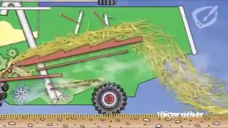 طريقة عمل كومباين الحصاد