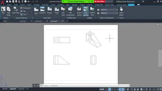 73: Create Orthographic 2D Views from 3D Drawing (AutoCAD Tutorial)