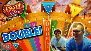 WE HIT THE DOUBLE ON CRAZY TIME!