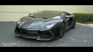 INSANE BLACKED OUT LAMBORGHINI AVENTADOR SD WRAP