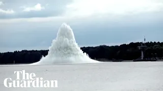 WW2 bomb explodes underwater in Poland during attempt to defuse it