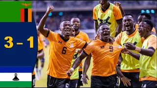 Zambia Vs Lesotho (3 - 1) – Match Highlights and Goals – AFCON Qualifiers 2023