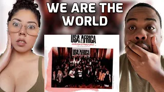 WIFE FIRST TIME HEARING USA FOR AFRICA - WE ARE THE WORLD | REACTION
