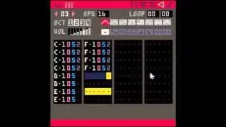 PICO-8 Audio: Tracker View