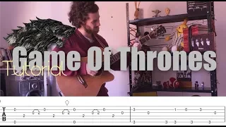 Tutorial | Game Of Thrones Main Titles (Fingerstyle) (With Tabs)