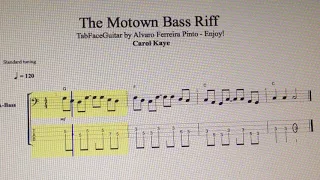 The Motown Bass Riff    Carol Kaye   TabFaceGuitar   Enjoy!