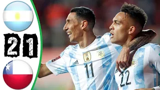 Chile vs Argentina  Full Match Highlight 1-2