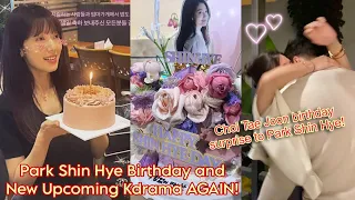 PARK SHIN HYE BIRTHDAY SURPRISED OF HUSBAND CHOI TAE JOON | UPCOMING DRAMA AGAIN THIS YEAR!