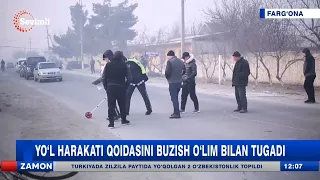 Yoʻl harakati qoidasini buzish oʻlim bilan tugadi