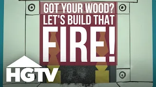 How to Build a Fire in a Fireplace | HGTV