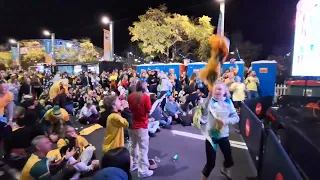 Australian supporter reactions to the entire quarterfinal penalty kick phase vs France.