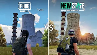 New State Mobile VS PUBG Mobile  Erangel Map Comparison 2023