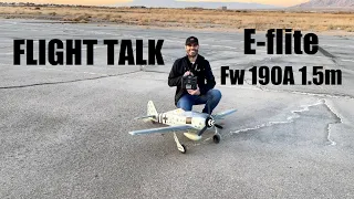 Flight Talk: E-flite Focke-Wulf Fw 190A 1.5m with Smart Technology (4K)