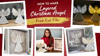 How To Make A 3D Layered Christmas Angel With Cricut