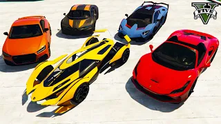 GTA 5 - Stealing 2021 Super Luxury Cars with Franklin! (Real Life Cars #72)