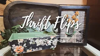 Thrift Flips • Trash to Treasure • Simple Summer Upcycles Using Salvaged Items • Upcycled Decor