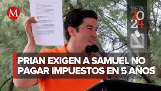 "2 mil 500 mdp": Samuel García asegura recibir carta con chantajes del PRIAN