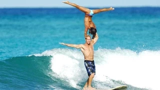 World Champion Tandem Surfers in Hawaii!
