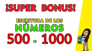 [NUEVO] 😂Números Del 500 al 1000 | Counting In Spanish 500 to 1000 ✅ | 500-1000 SPANISH