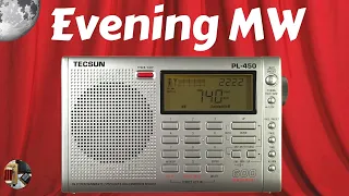 Tecsun PL-450 Shortwave Radio Evening MW