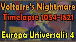 Europa Universalis 4 Voltaire's Nightmare Timelapse 1054-1821