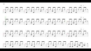 Maroon 5 - Sugar | Drum Score, Drum Sheet Music, 드럼악보