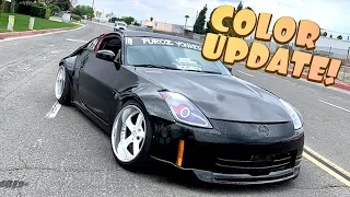 BUFFING MY NEW 350Z PAINT JOB!