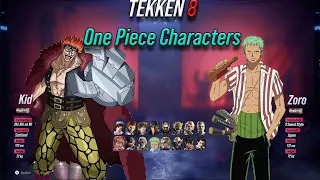 One Piece Custom Characters in Tekken 8!