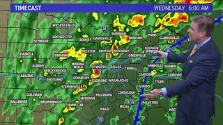 DFW weather: Widespread rain expected Wednesday morning