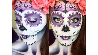 Classic Sugar Skull Makeup Tutorial Halloween 2014