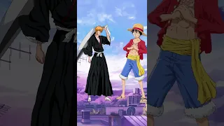 Monkey D. Luffy vs Kurosaki Ichigo #onepiece #vs #bleach #whoisstrongest #anime #shorts