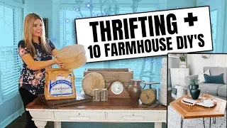 10 Farmhouse Trash to Treasure DIY's - Mega Thrift Flip Haul