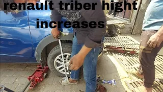 renault triber suspension hight increase like SUV