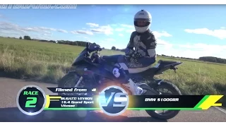 BMW S1000RR vs 1200 HP Bugatti Veyron Grand Sport Vitesse