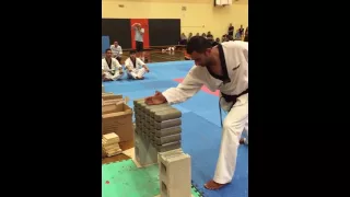 Taekwondo Kukkiwon 5th Dan Testing Breaking Portion