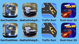 Euro Truck Driver, Real Car Driving, Traffic Run and More Car Games iPad Gameplay