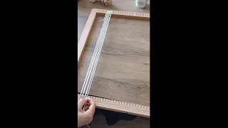 1 çözgü ipliklerinin hazırlanışı ( preparing warps for Frame weaving)