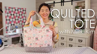 How to Make a Reversible Quilted Shopper Tote Bag with Minki Kim | Fat Quarter Shop