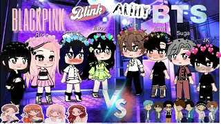 BLACKPINK VS BTS Singing battle Part 3!!! Gacha Club✨💖💖✨