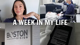 VLOG: spend the week with me, getting PRK eye surgery + my whole recovery process!