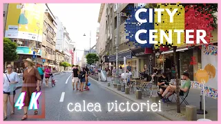 ▪4K▪ București: Plimbare pe Calea Victoriei in weekend, cand circulatia masinilor este oprita.