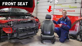 HOW TO REMOVE OR REPLACE FRONT SEAT ON A CAR