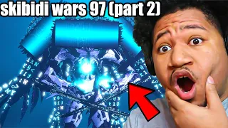 Titan Computer Man!! the skibidi wars 97 (part 2) REACTION